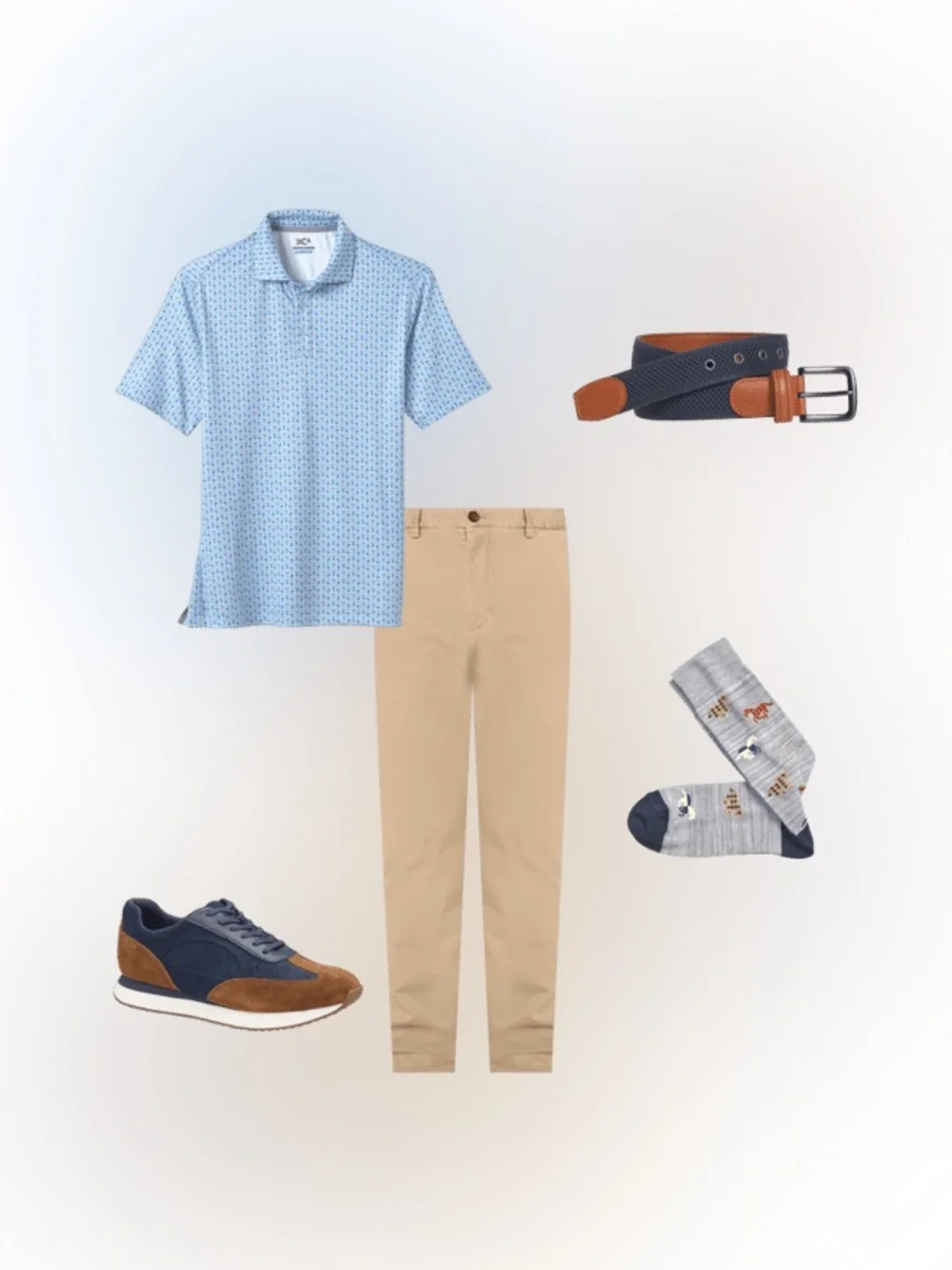 JOHNSTON & MURPHY men’s XC4® Performance Print Polos + Cool Degree™
